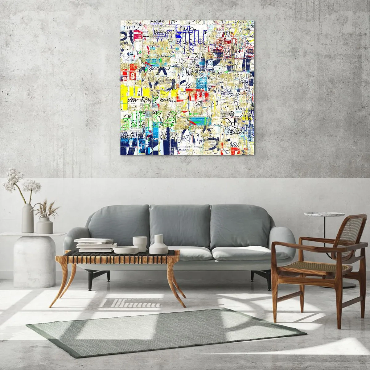 Quadro em vidro - Simplesmente agradável aos olhos - 40x40 cm