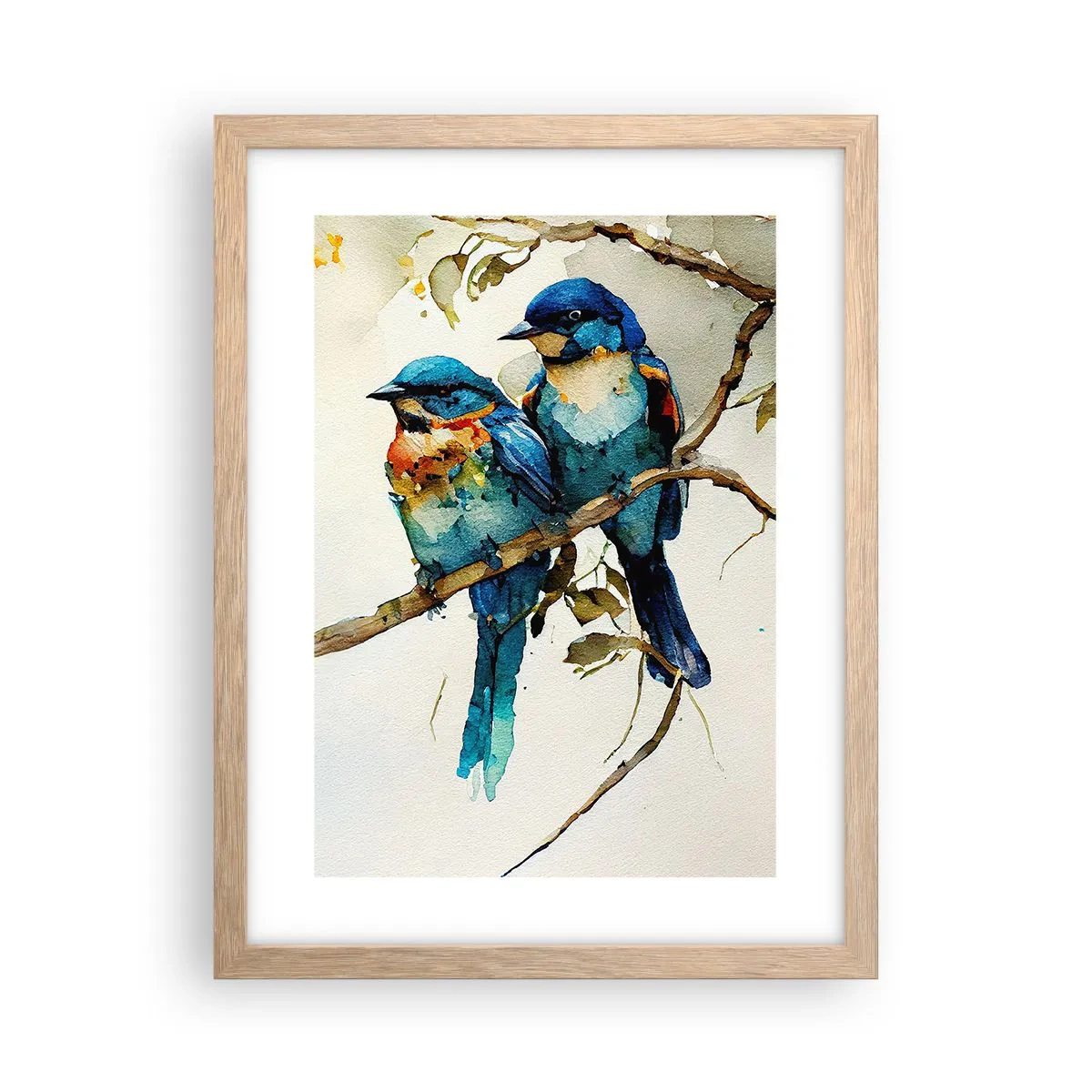 Pôster com moldura de carvalho claro - Ele ficou ofendido? - 30x40 cm