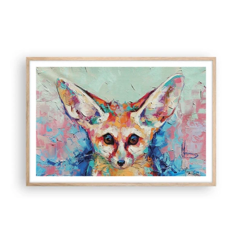 Pôster com moldura de carvalho claro - Estão prontos para mim? - 91x61 cm