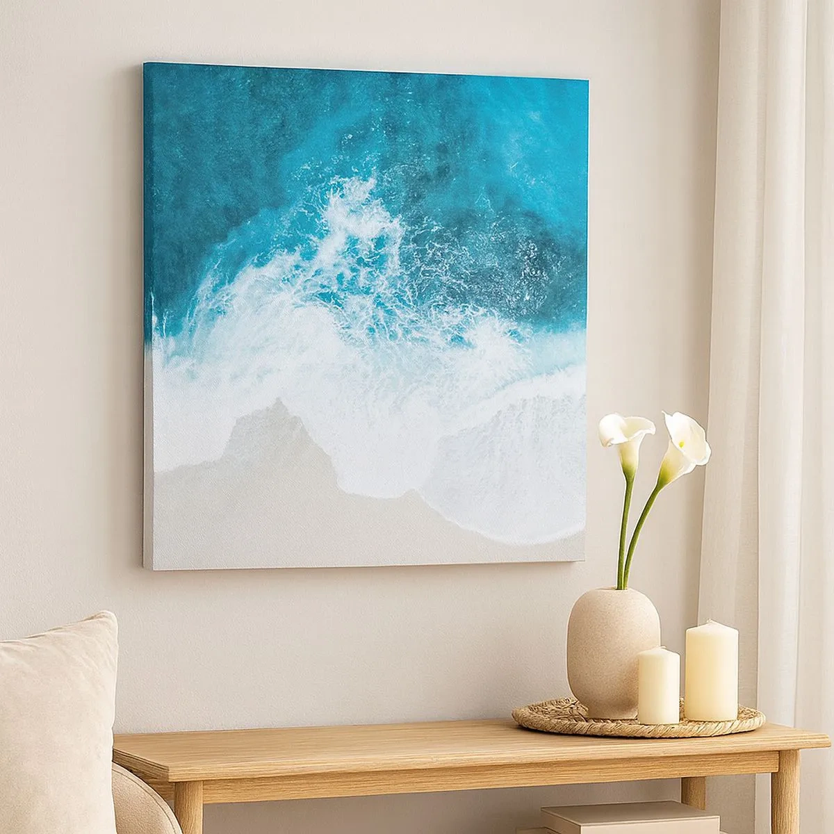 Quadro em tela - Carícia natural - 30x30 cm