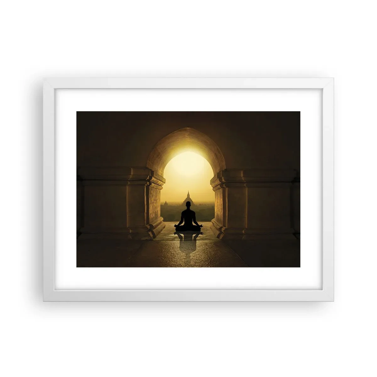 Pôster em moldura branca - Harmonia completa - 40x30 cm