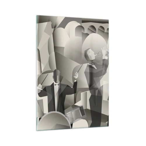 Quadro em vidro - No espaço dos sons - 50x70 cm