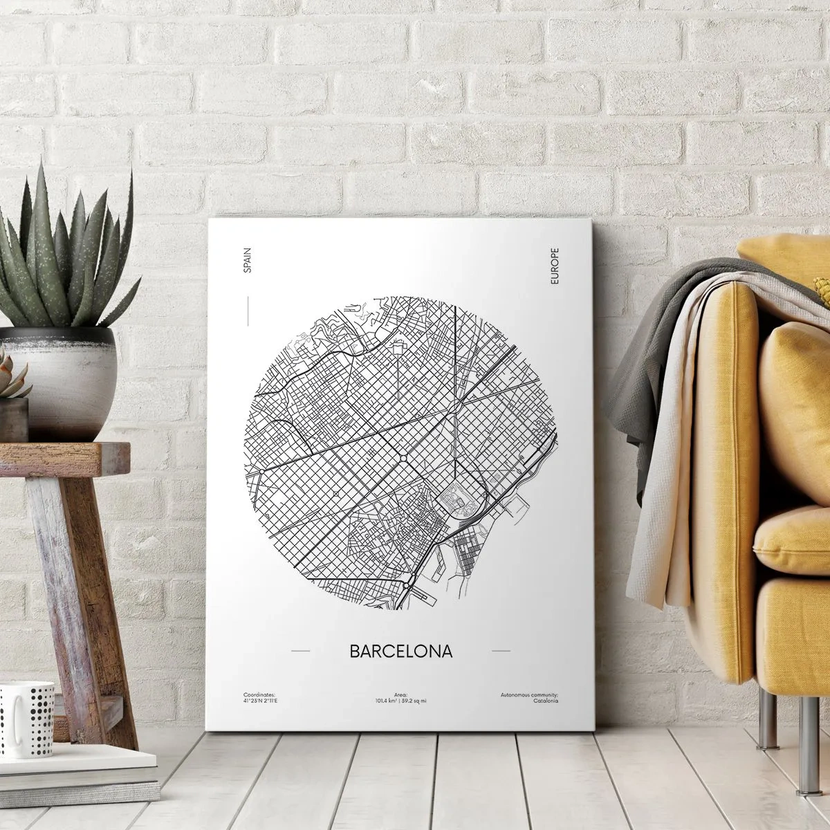 Quadro em tela - Anatomia de Barcelona - 50x70 cm