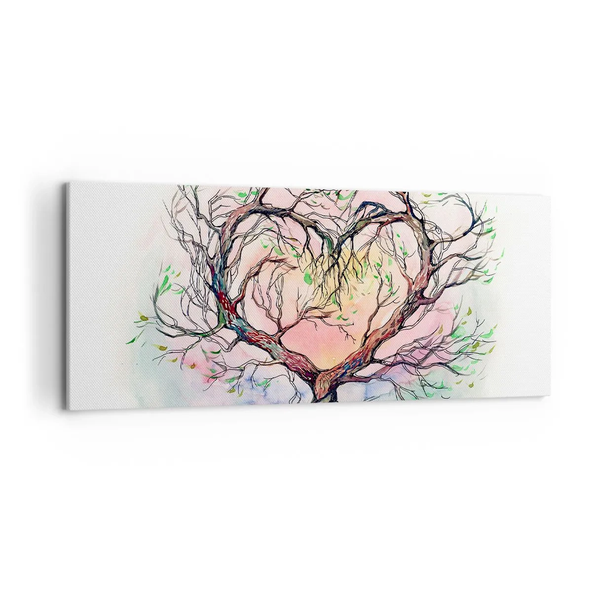 Quadro em tela - Juntos contra os vendavais - 120x50 cm