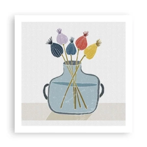 Pôster - Como semeou a papoula - 60x60 cm