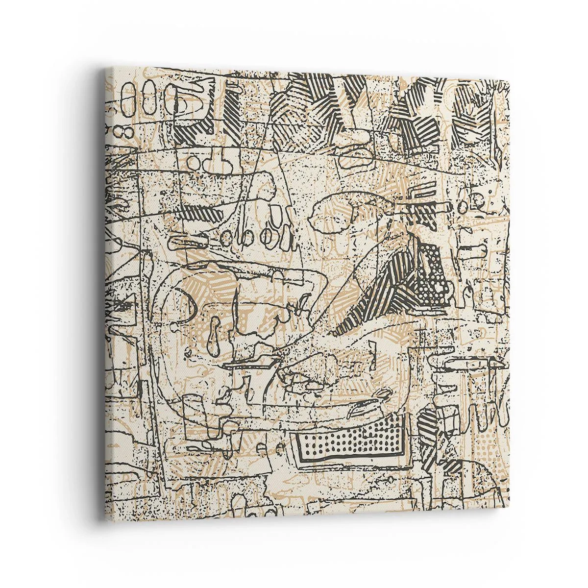 Quadro em tela - À espera de ser decifrado - 40x40 cm
