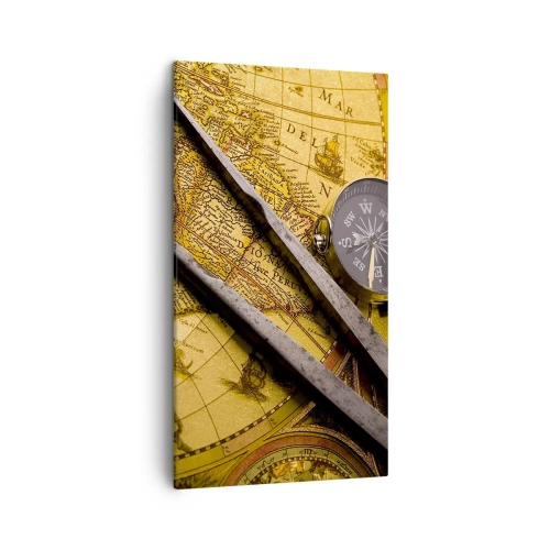 Quadro em tela - Onde estão esses tesouros? - 45x80 cm