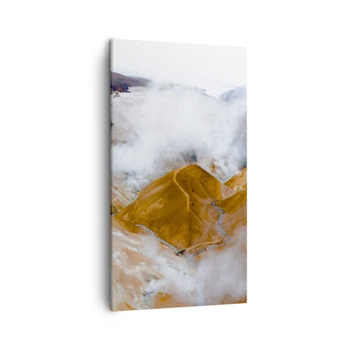 Quadro em tela - A beleza crua da Islândia - 45x80 cm