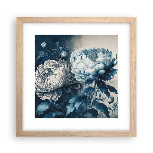 Pôster com moldura de carvalho claro - Casal que combina - 30x30 cm