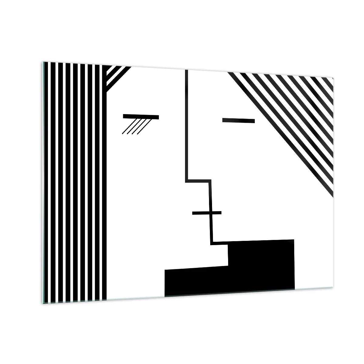 Quadro em vidro - Apenas um beijo - 100x70 cm