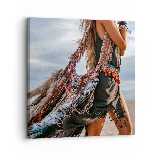 Quadro em tela - Namorada do Xamã - 30x30 cm