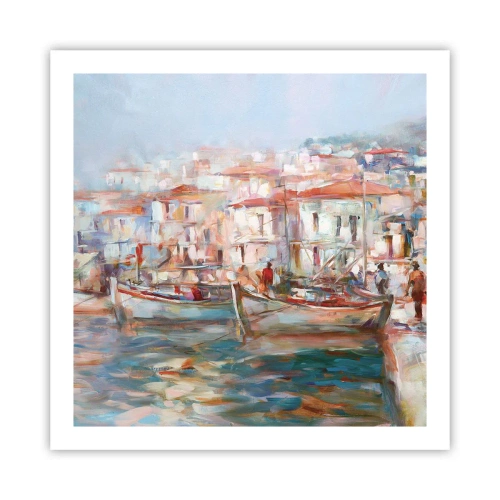Pôster - Férias em pastel - 60x60 cm