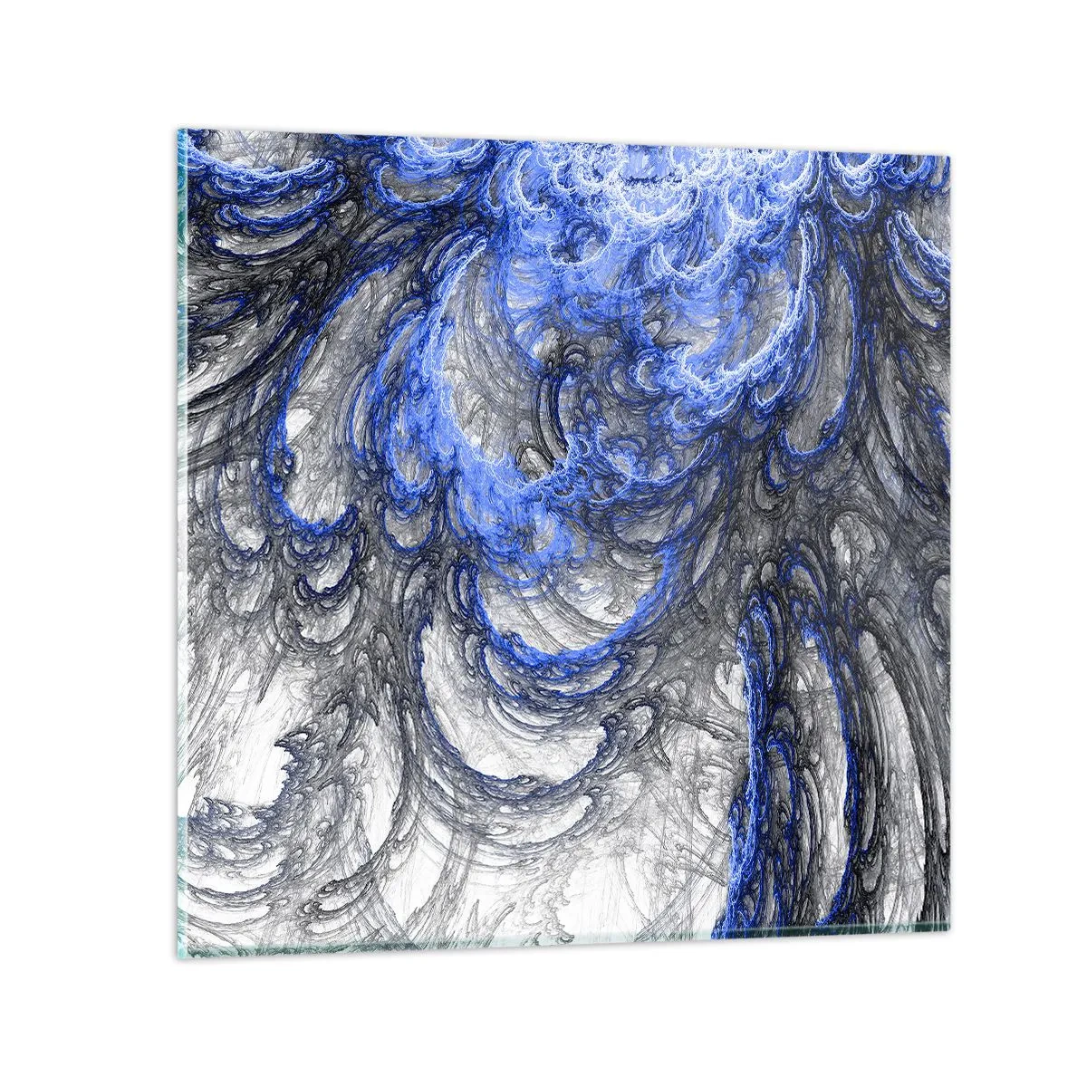 Quadro em vidro - O nascimento de uma onda - 30x30 cm