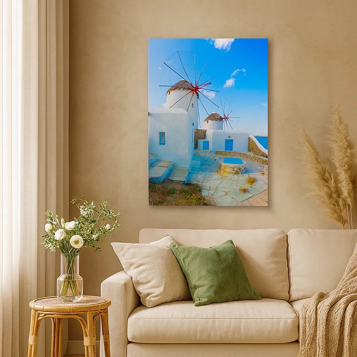Quadro em tela - Vento azul do mar - 50x70 cm