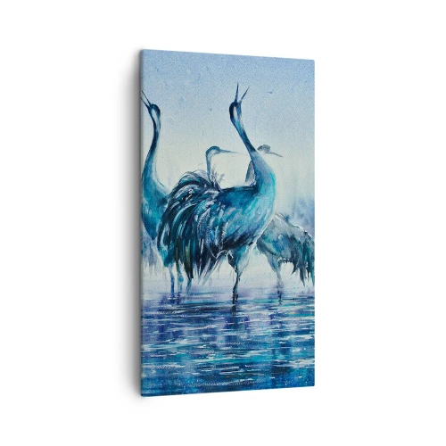 Quadro em tela - Reunião matinal - 45x80 cm