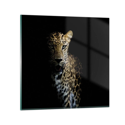 Quadro em vidro - Beleza escura - 40x40 cm