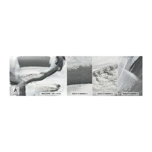 Amostra de papel de parede Premium Canvas - Um movimento decisivo - Pedaço, Pintar, Mazance - 100x30 cm