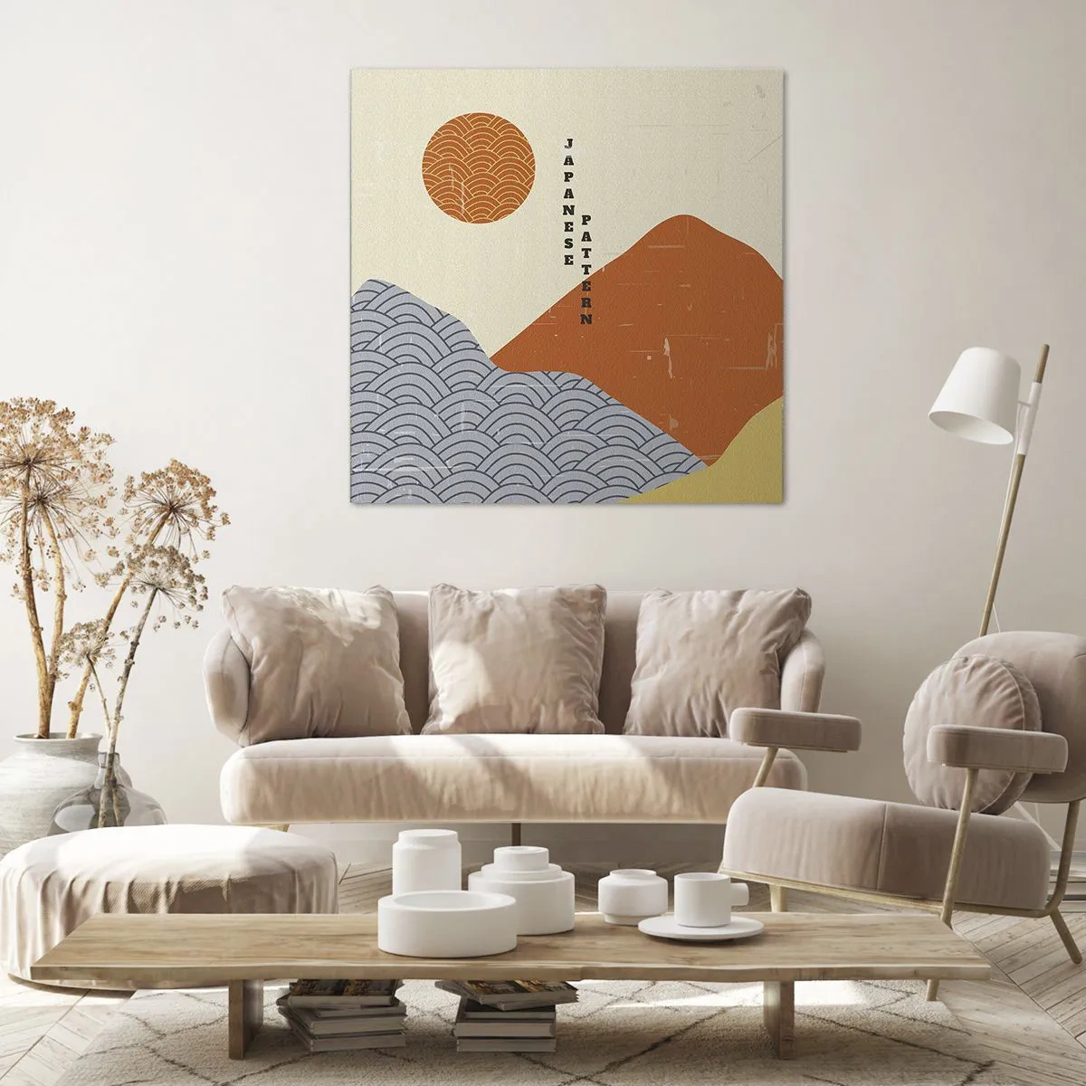 Quadro em tela - No espírito japonês - 40x40 cm