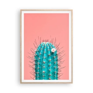 Pôster com moldura de carvalho claro - Apenas olhe - 70x100 cm