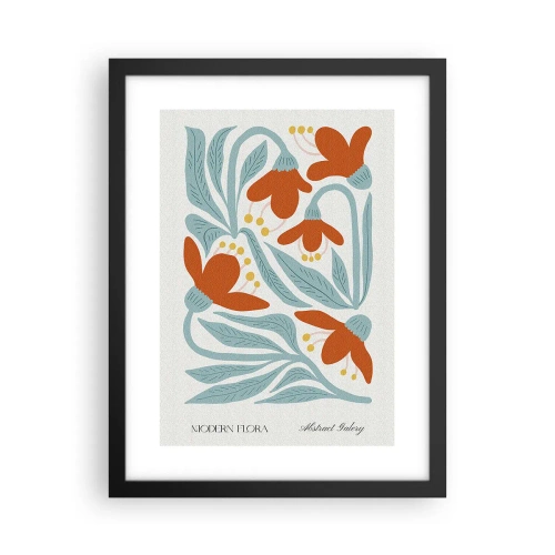 Pôster com moldura preta - Em direção à terra, em direção ao sol - 30x40 cm