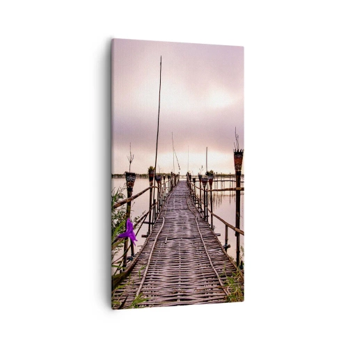 Quadro em tela - Paz e tranquilidade da Ásia - 55x100 cm