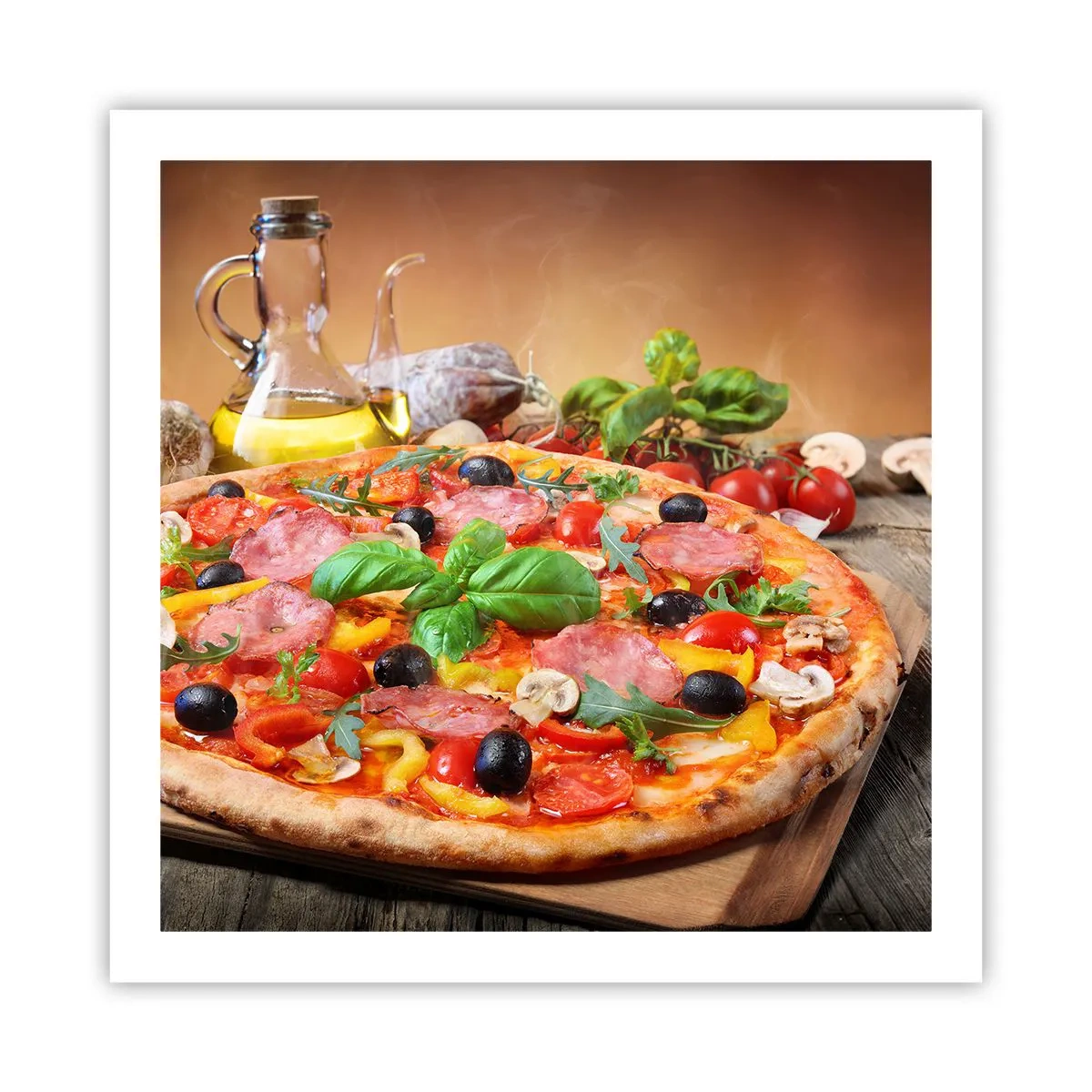 Pôster - Com um sabor verdadeiramente italiano - 60x60 cm