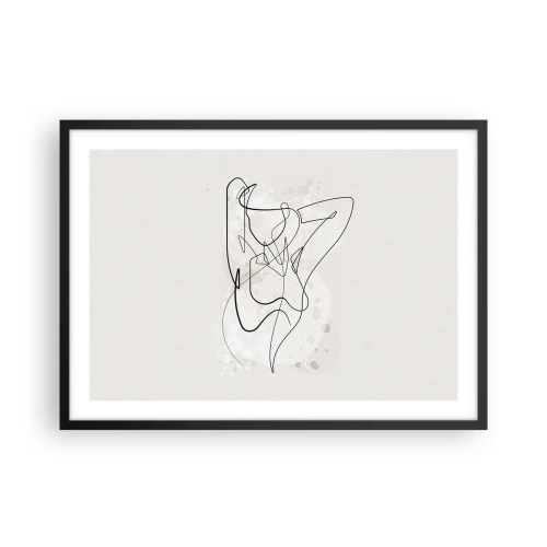 Pôster com moldura preta - A arte da sedução - 70x50 cm