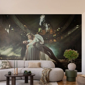 Papel de Parede Autocolante Deluxe Sticker - O espírito do teatro antigo - Mulher, Anjo, Pedaço - 150x105 cm