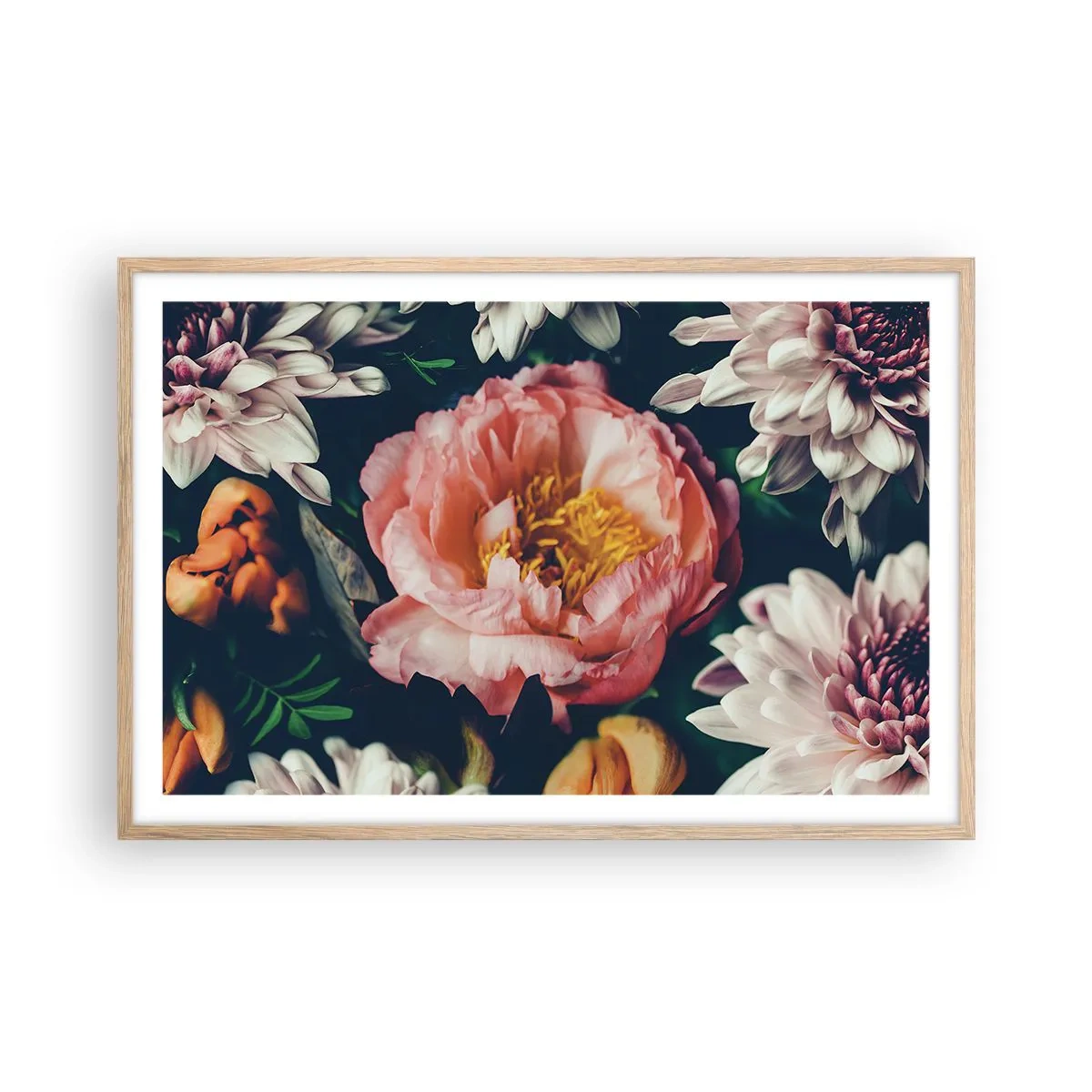 Pôster com moldura de carvalho claro - Com o esplendor barroco - 91x61 cm