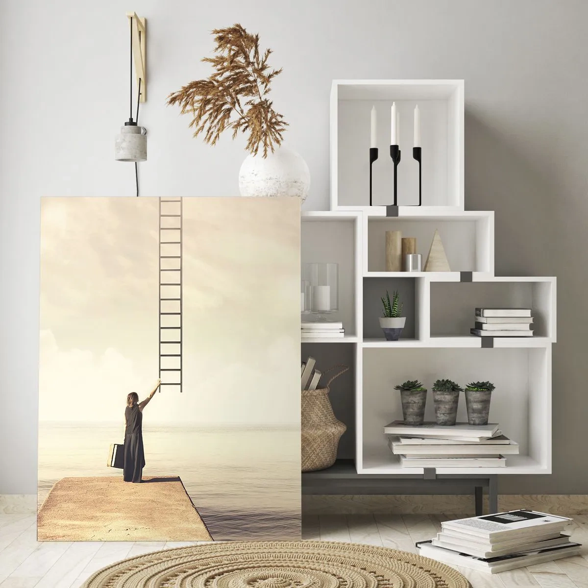 Quadro em vidro - Uma viagem mágica - 50x70 cm