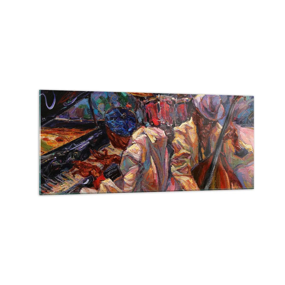 Quadro em vidro - Num só ritmo - 120x50 cm