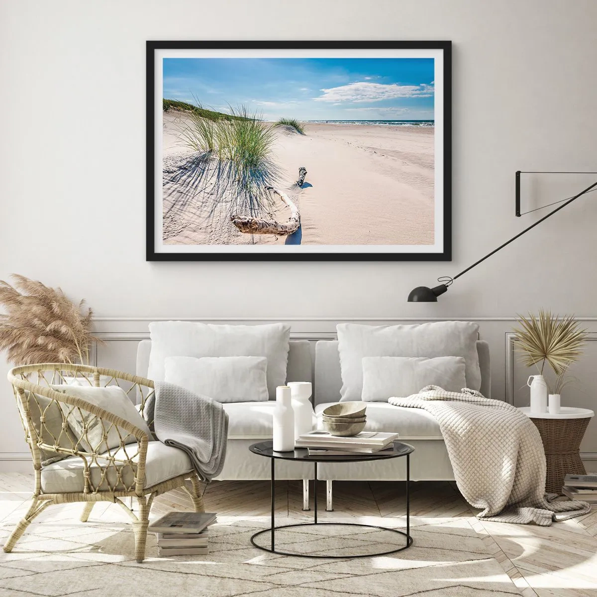 Pôster com moldura preta - A mais bonita? do Báltico - 100x70 cm