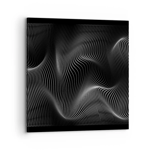 Quadro em tela - Dança de luz no espaço - 70x70 cm