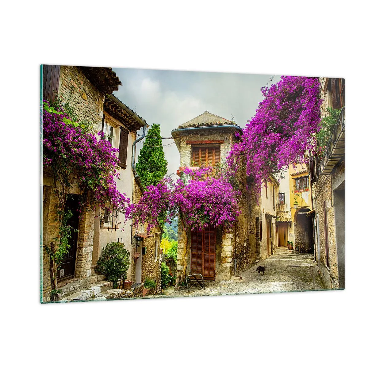 Quadro em vidro - Sob um dossel de flores - 120x80 cm