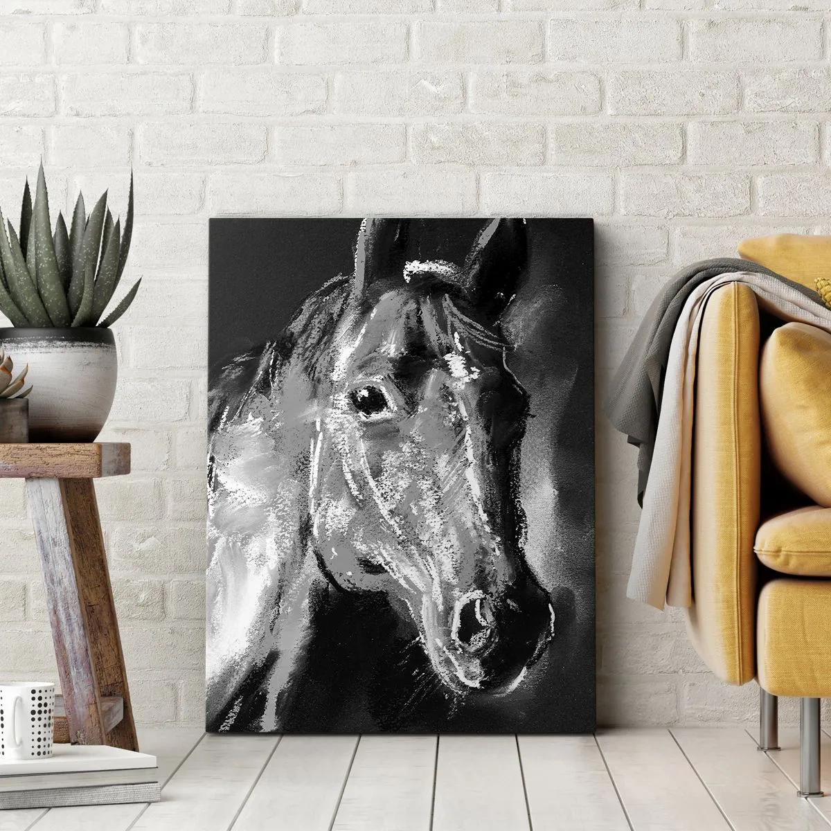 Quadro em tela - O Brilho de uma Alma Nobre - 55x100 cm