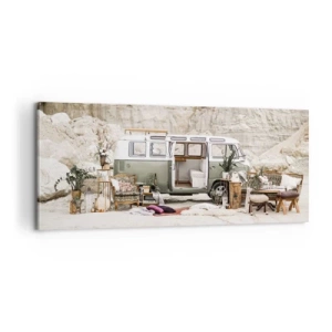 Quadro em tela - É hora de começar a jornada - 100x40 cm
