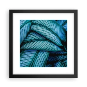 Pôster com moldura preta - Linhas de vida - 30x30 cm