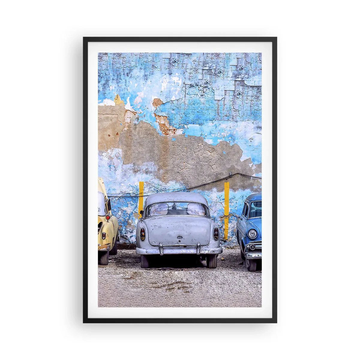 Pôster com moldura preta - Encontro de Veteranos - 61x91 cm