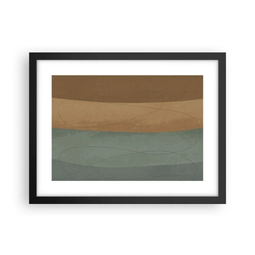 Pôster com moldura preta - Composição horizontal - 40x30 cm