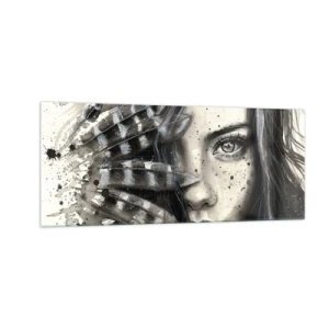 Quadro em vidro - Beleza selvagem - 100x40 cm