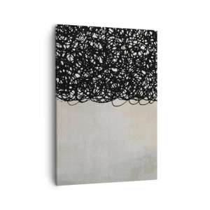 Quadro em tela - Abstração turbulenta - 50x70 cm