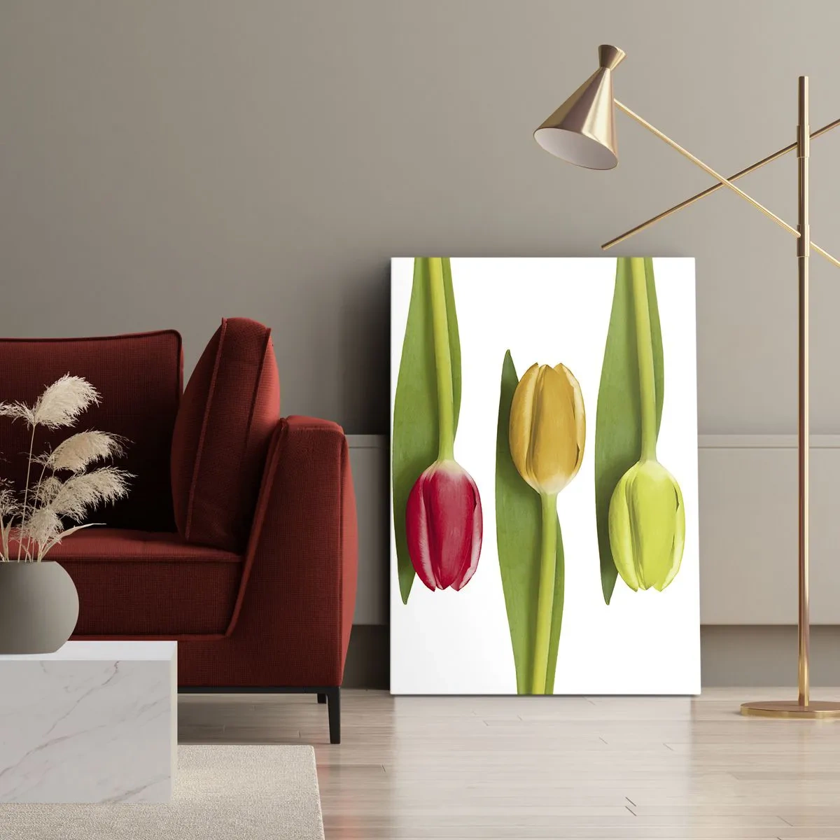 Quadro em tela - Composição arco-íris - 50x70 cm