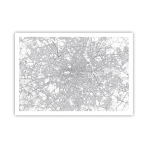 Pôster - Mapa do labirinto de Londres - 100x70 cm