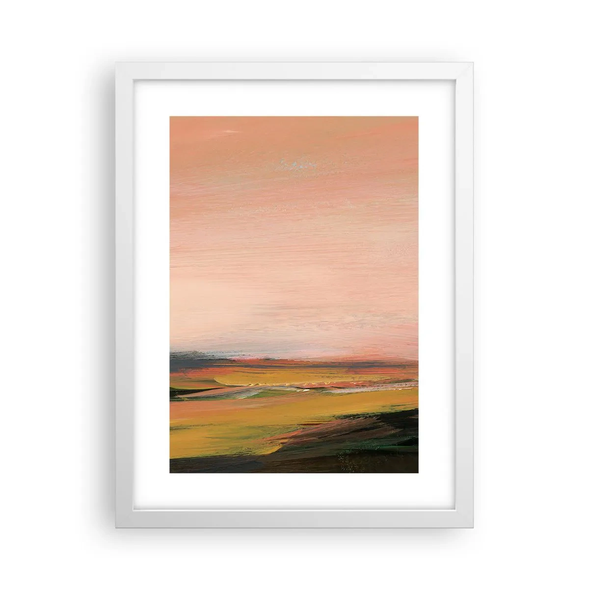 Pôster em moldura branca - Em tons rosa - 30x40 cm