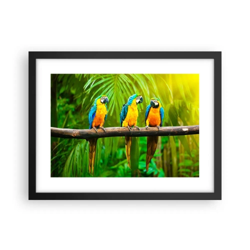 Pôster com moldura preta - E ouviste dizer que ela...? - 40x30 cm