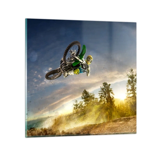 Quadro em vidro - Hora da aventura! - 30x30 cm