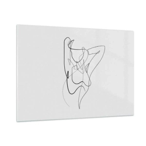 Quadro em vidro - Que tipo de pessoa é realmente... - 100x70 cm