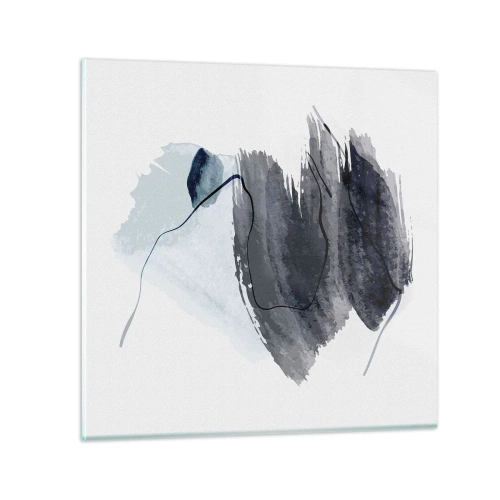 Quadro em vidro - Intensidade e movimento - 50x50 cm