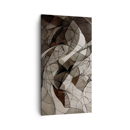 Quadro em tela - Circulação das cores da terra - 45x80 cm