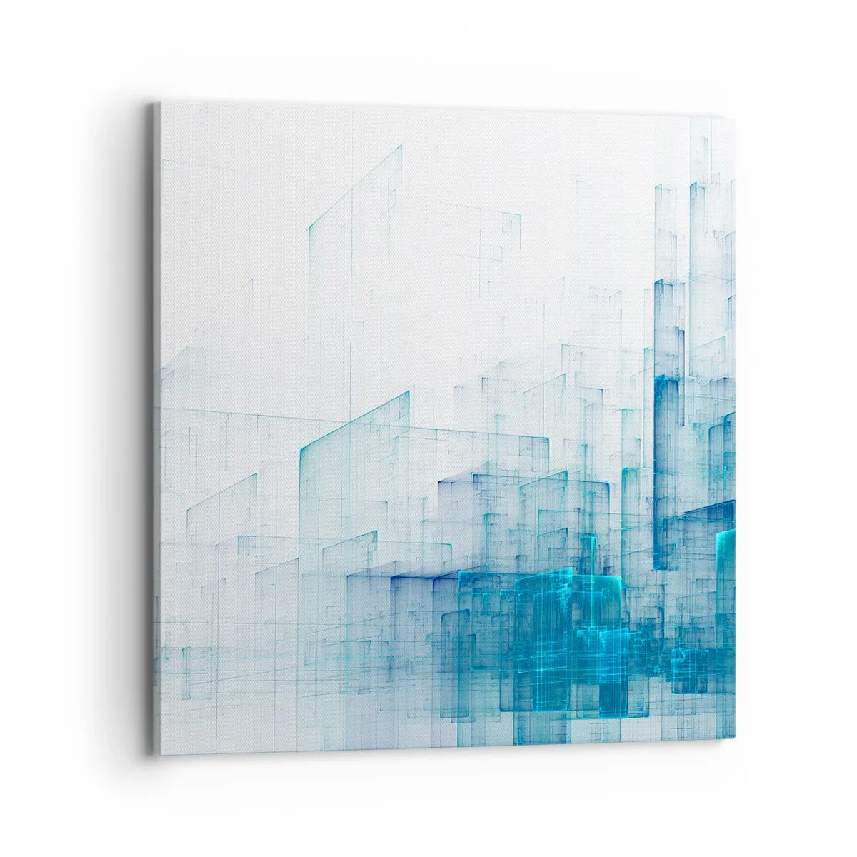 Quadro em tela - Como o espaço ficou - 70x70 cm